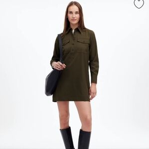 Madewell Button-Up Mini Shirtdress NT365 Size M